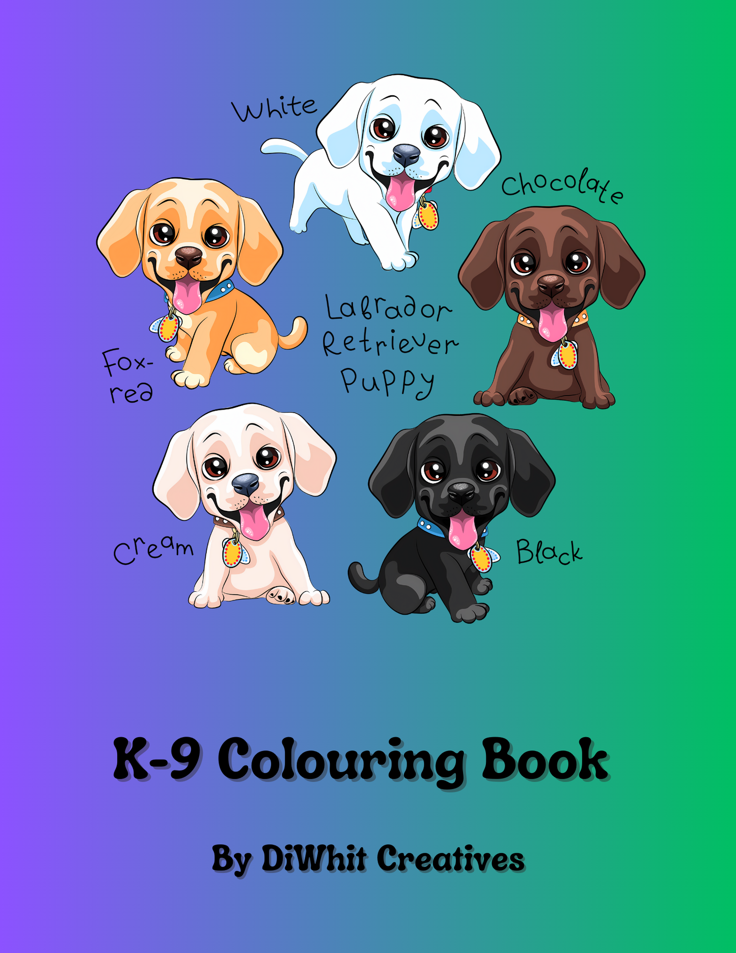 K-9 Coloring Pages and Fun Facts - Digital Download