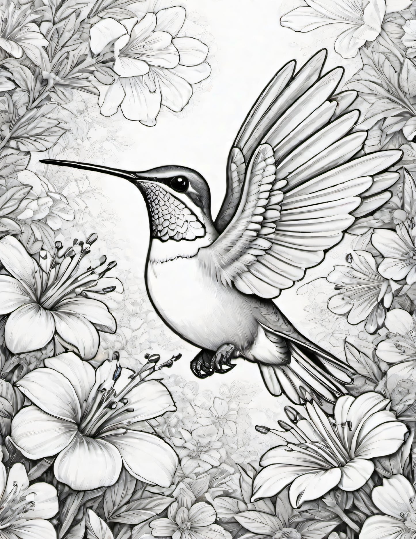 Hummingbirds Coloring Pages & Fun Facts - Digital Download